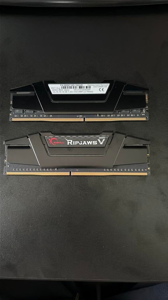 Ripjaws DDR4 16gb 3600 bundle, Computers en Software, RAM geheugen, Ophalen, DDR4, Zo goed als nieuw, Desktop