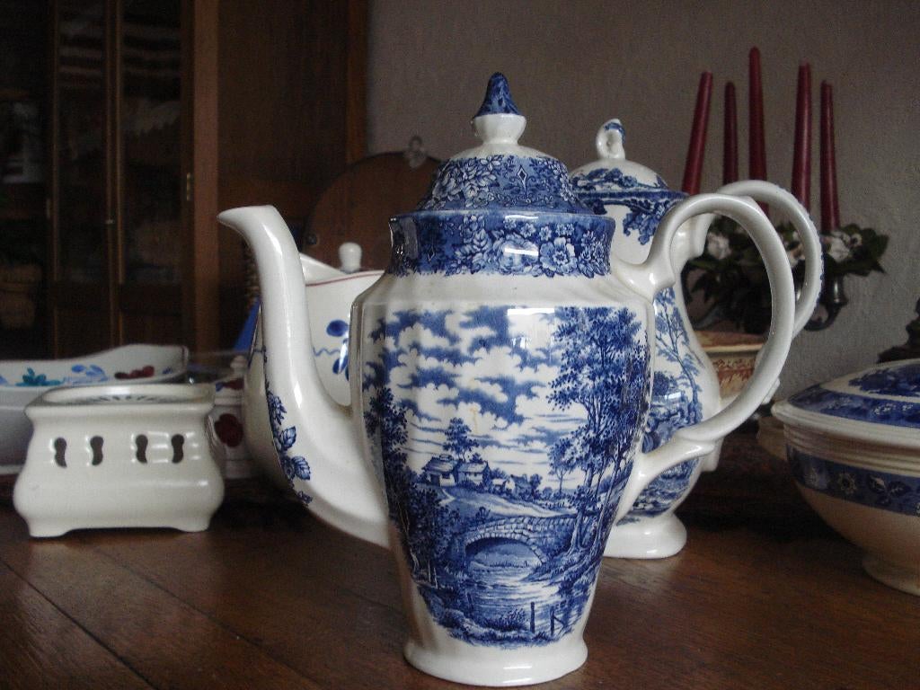 puntgave engelse koffiepot british anchor memory lane, Ophalen of Verzenden
