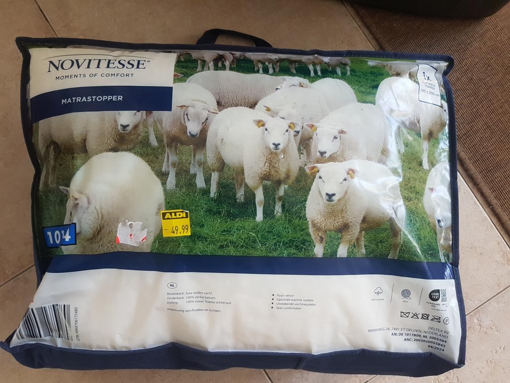 Helemaal nieuwe matrastopper van wol 140x200, Ophalen, 140 cm, Matras, 200 cm