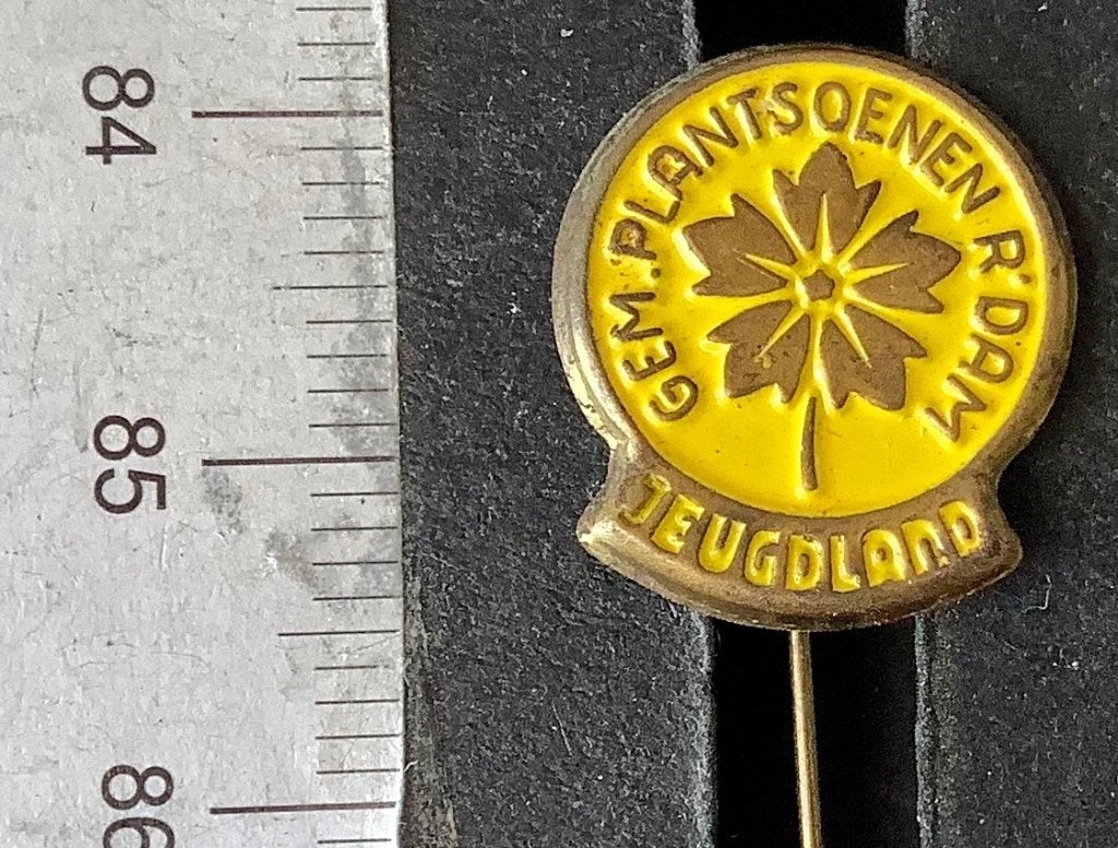 speld, Rotterdam, Gem. Plantsoenen, Jeugdland (AW, Ophalen of Verzenden, Gebruikt, Overige onderwerpen, Speldje of Pin