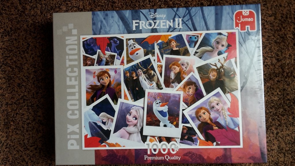 Puzzel 1000 stukjes Walt Disney Pix Collection Frozen 2 II, Ophalen of Verzenden, 500 t/m 1500 stukjes, Nieuw, Legpuzzel