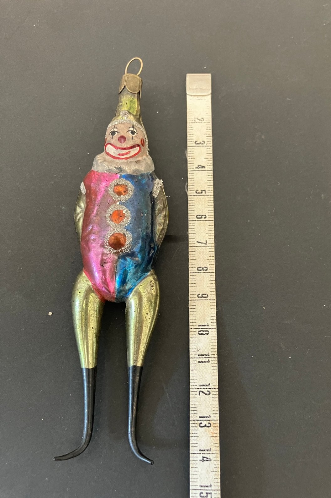 Antiek kerstornament clown, Ophalen of Verzenden