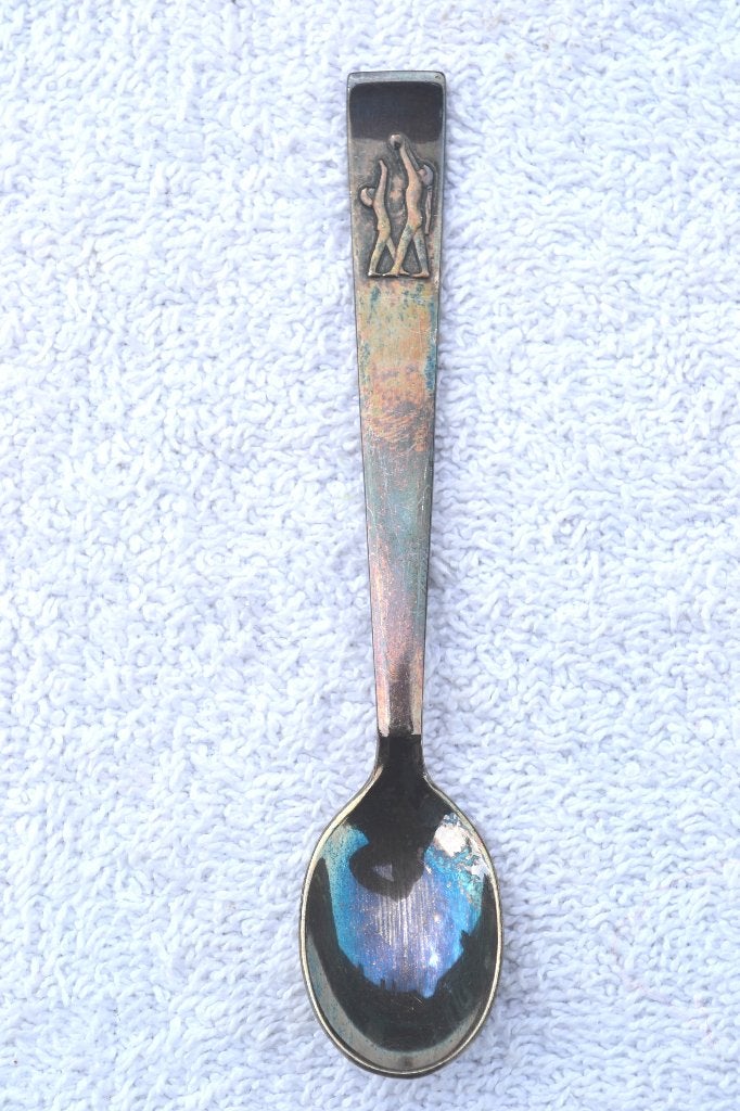 Mooi kinderpostzegel actie lepeltje. SOLA. 11cm. Nr. 8869, Ophalen of Verzenden, Zilver