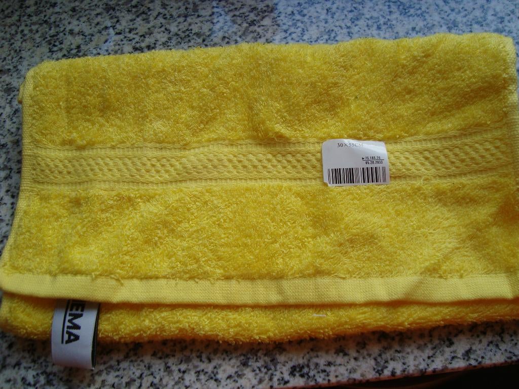 Geel nieuw gastendoekje, Ophalen of Verzenden, Nieuw, Geel, Handdoek
