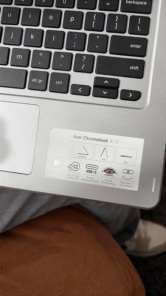 Acer Chromebook, Ophalen of Verzenden, Touchscreen, Zo goed als nieuw, Qwerty
