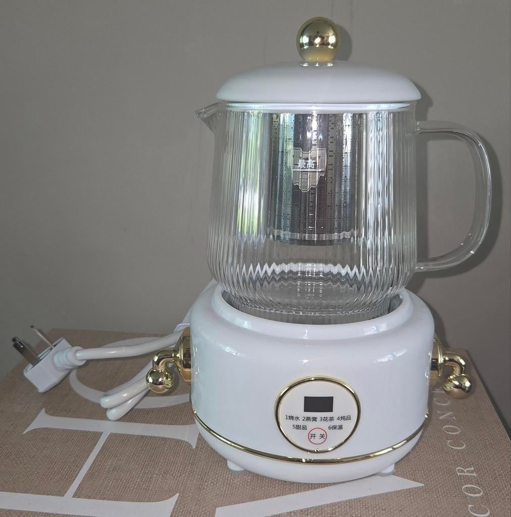 Gezondheidspot waterkoker RVS Glas Healt, Minder dan 1 liter, Ophalen of Verzenden, Nieuw, Rvs