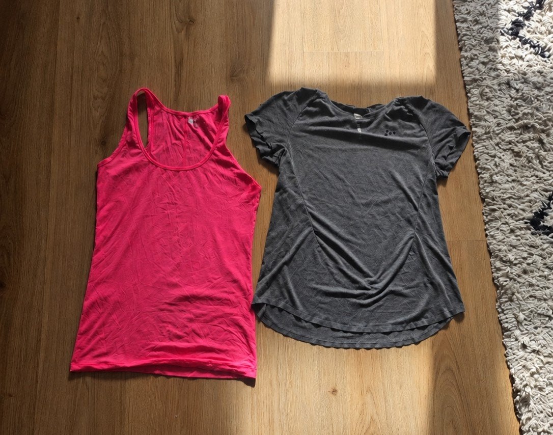 Sportkleding set: HEMA top en Craft T-shirt, Maat 38/40 (M), HEMA, Craft, Meerkleurig, Ophalen of Verzenden