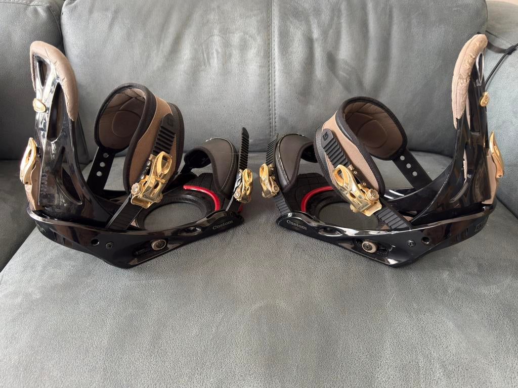 Burton Custom snowboardbindingen, Sport en Fitness, Snowboarden, Ophalen of Verzenden, Zo goed als nieuw, Bindingen