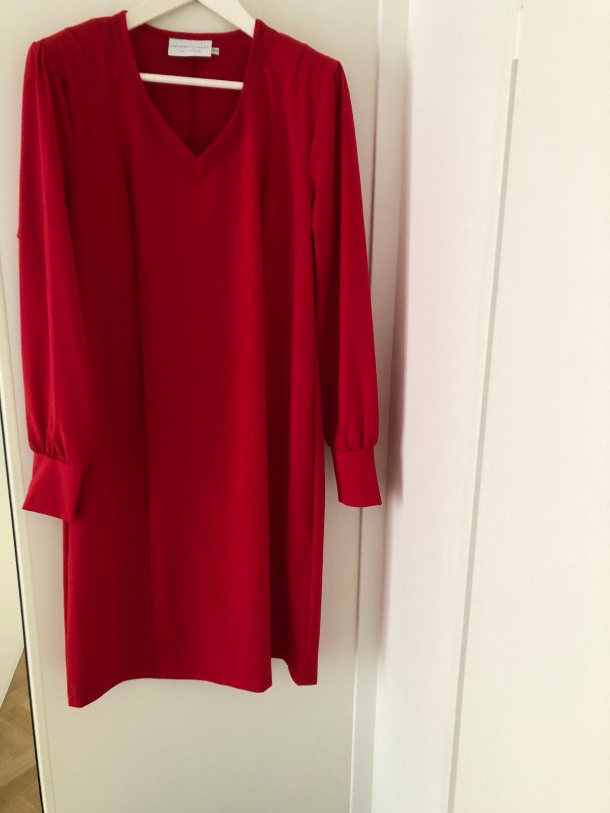 Helena Hart Rood Jurkje XXL Travelstof Feestelijk, Maat 46/48 (XL) of groter, Ophalen of Verzenden, Zo goed als nieuw, Rood