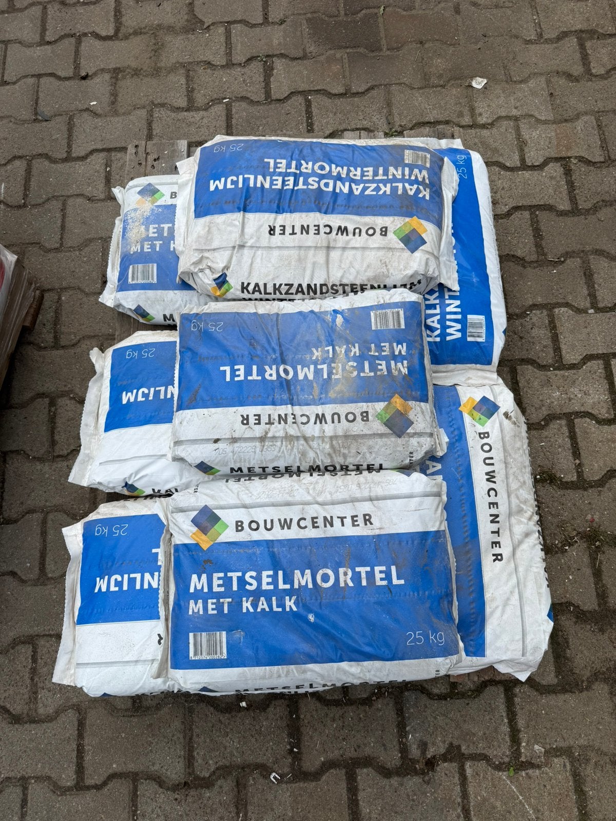 20 zakken mortel / lijmmortel 25 kg – nieuw, Ophalen, Zo goed als nieuw
