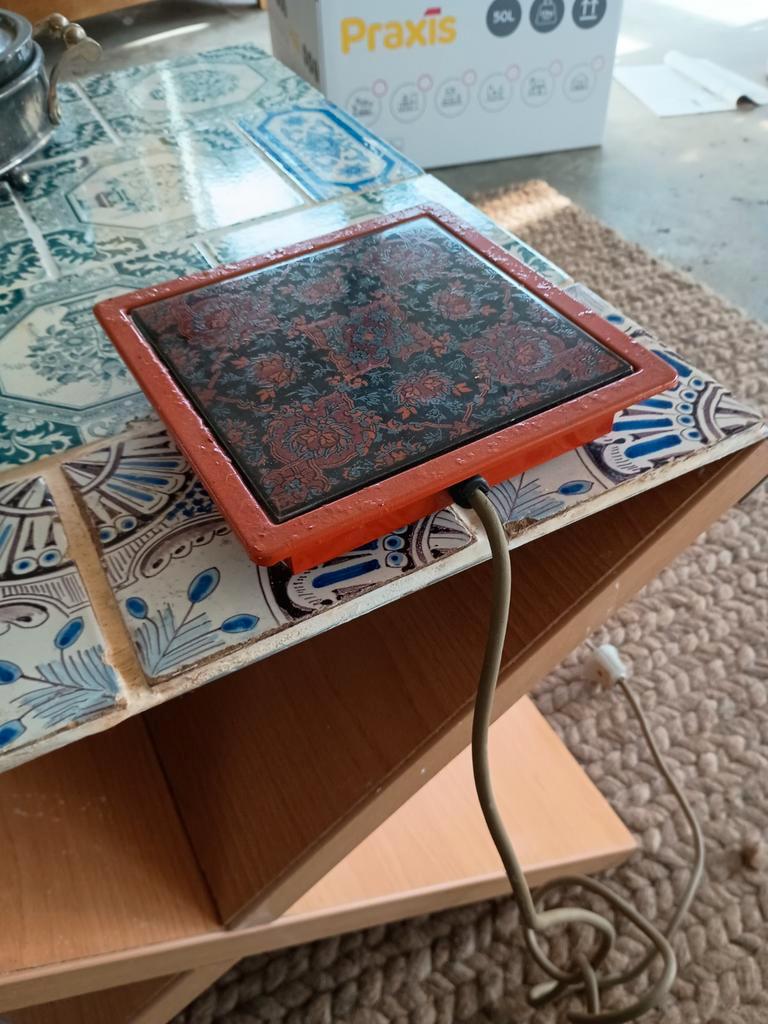 Vintage elektrische theewarmer / onderzetter, Ophalen of Verzenden