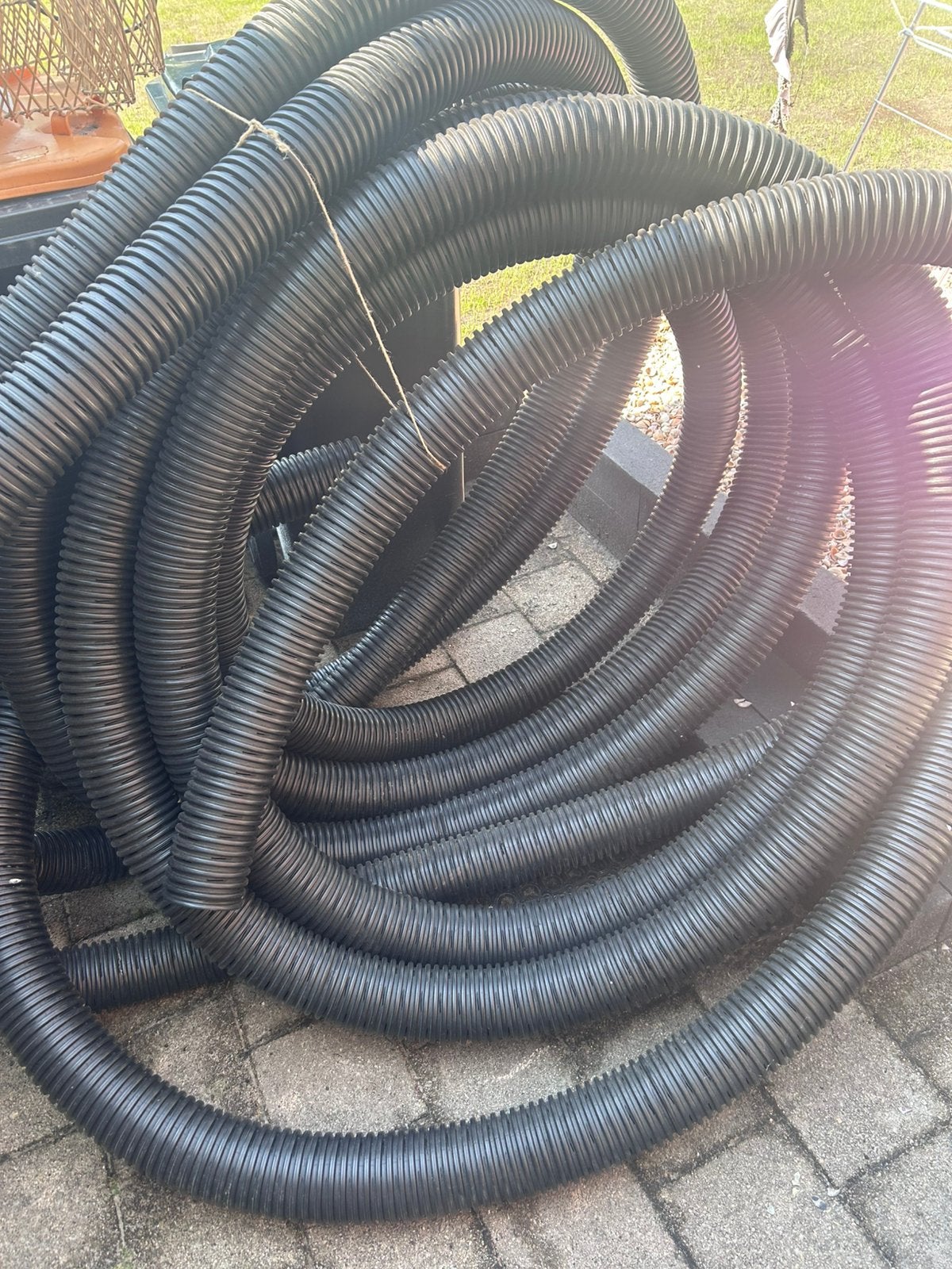 Circa 20 meter drainagebuis, Ophalen, Pvc, 6 meter of meer, Overige typen