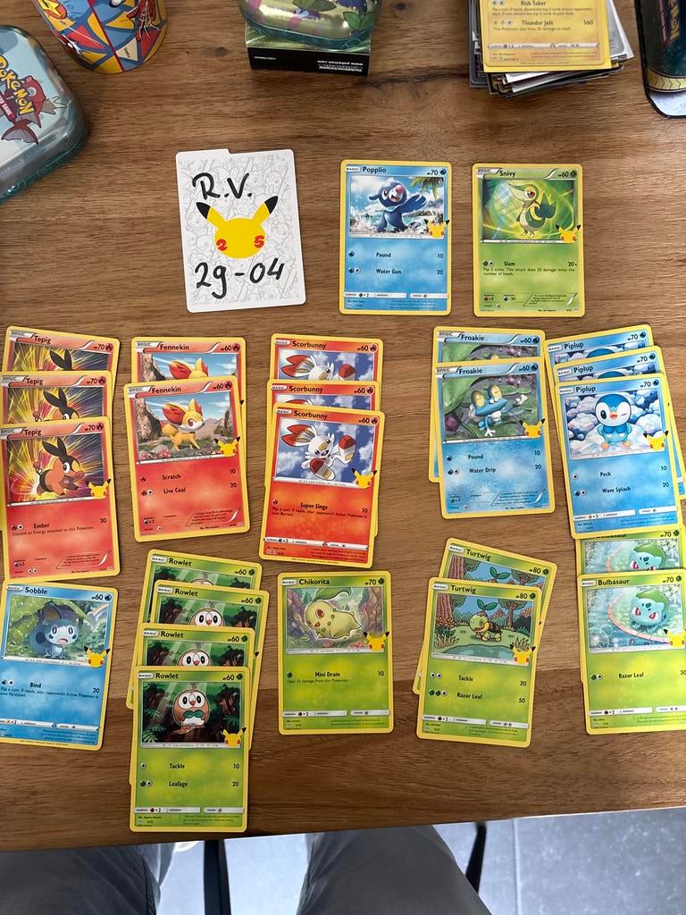 Pokémon Celebrations Kaarten - Diverse Starters, Ophalen of Verzenden, Zo goed als nieuw