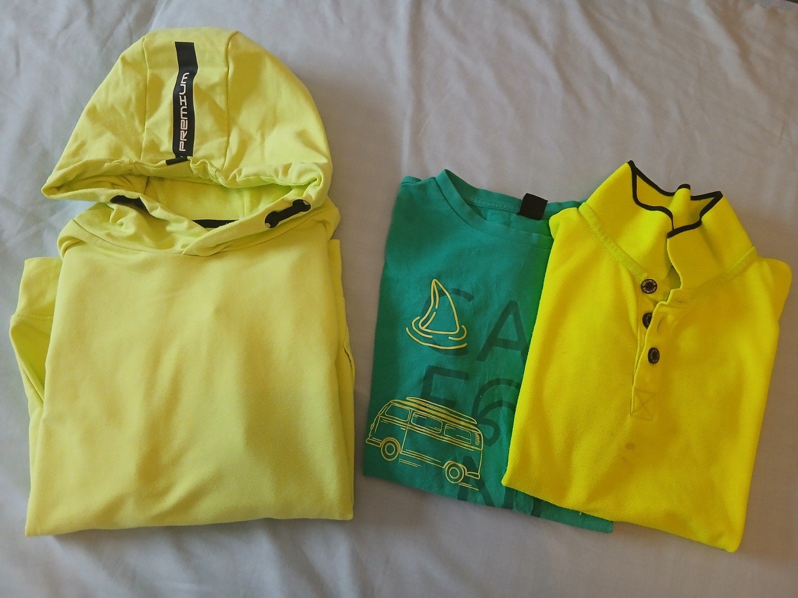GRATIS hoodie mt140, poloshirt mt128, shirt mt140, Ophalen, Gebruikt, Maat 128