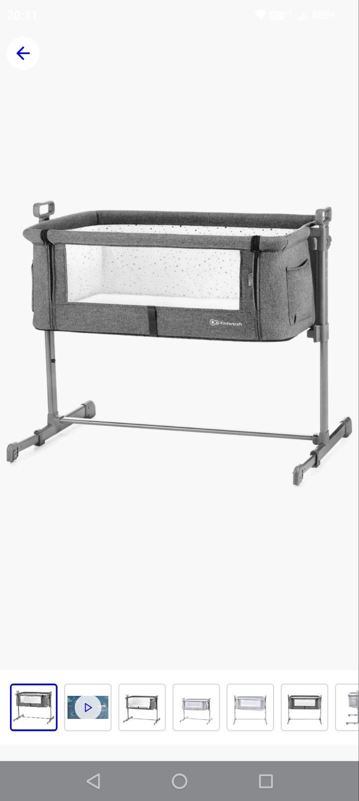 Kinderkraft co-sleeper, Ophalen, Gebruikt, Wieg