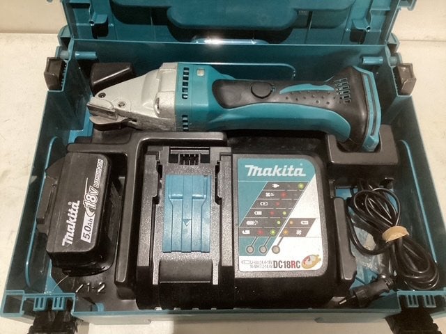 Gebruikte plaatschaar machine op accu Makita DJS161, Ophalen, Gebruikt