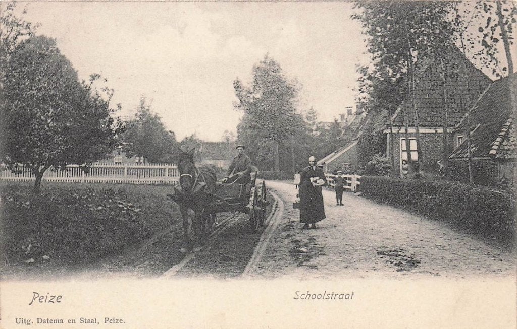 702-426-047 Peize Schoolstraat, Verzenden, Voor 1920, Drenthe
