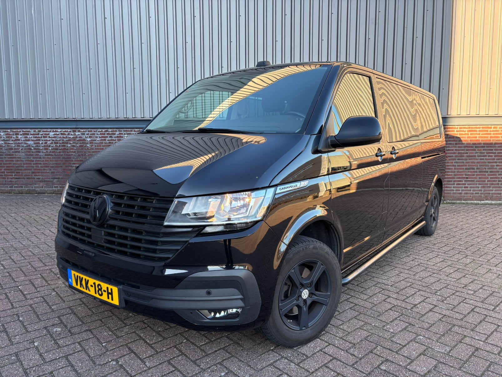 Volkswagen Transporter Kombi 2020 dubbel cabine, 4 cilinders, 2500 kg, Zwart, Bedrijf