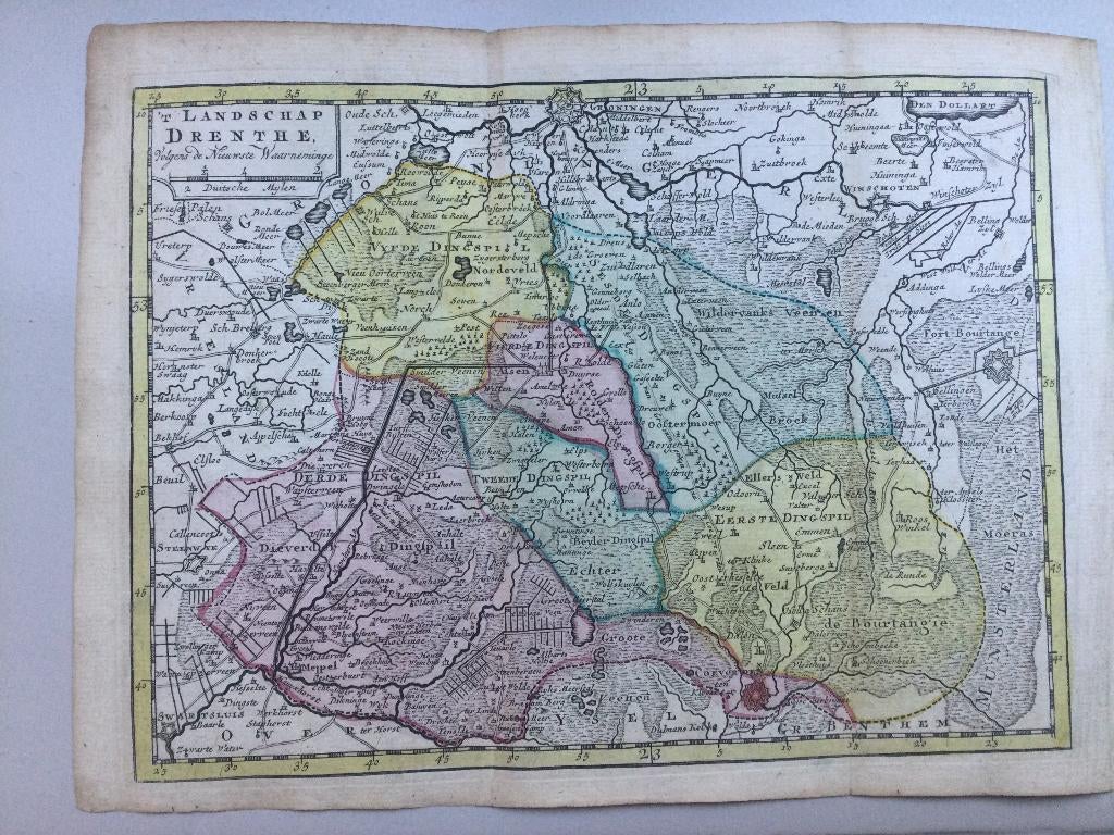 Drenthe, Assen, A van Krevelt / Elwe & Langeveld – 1786, Antiek en Kunst, Kunst | Etsen en Gravures, Verzenden