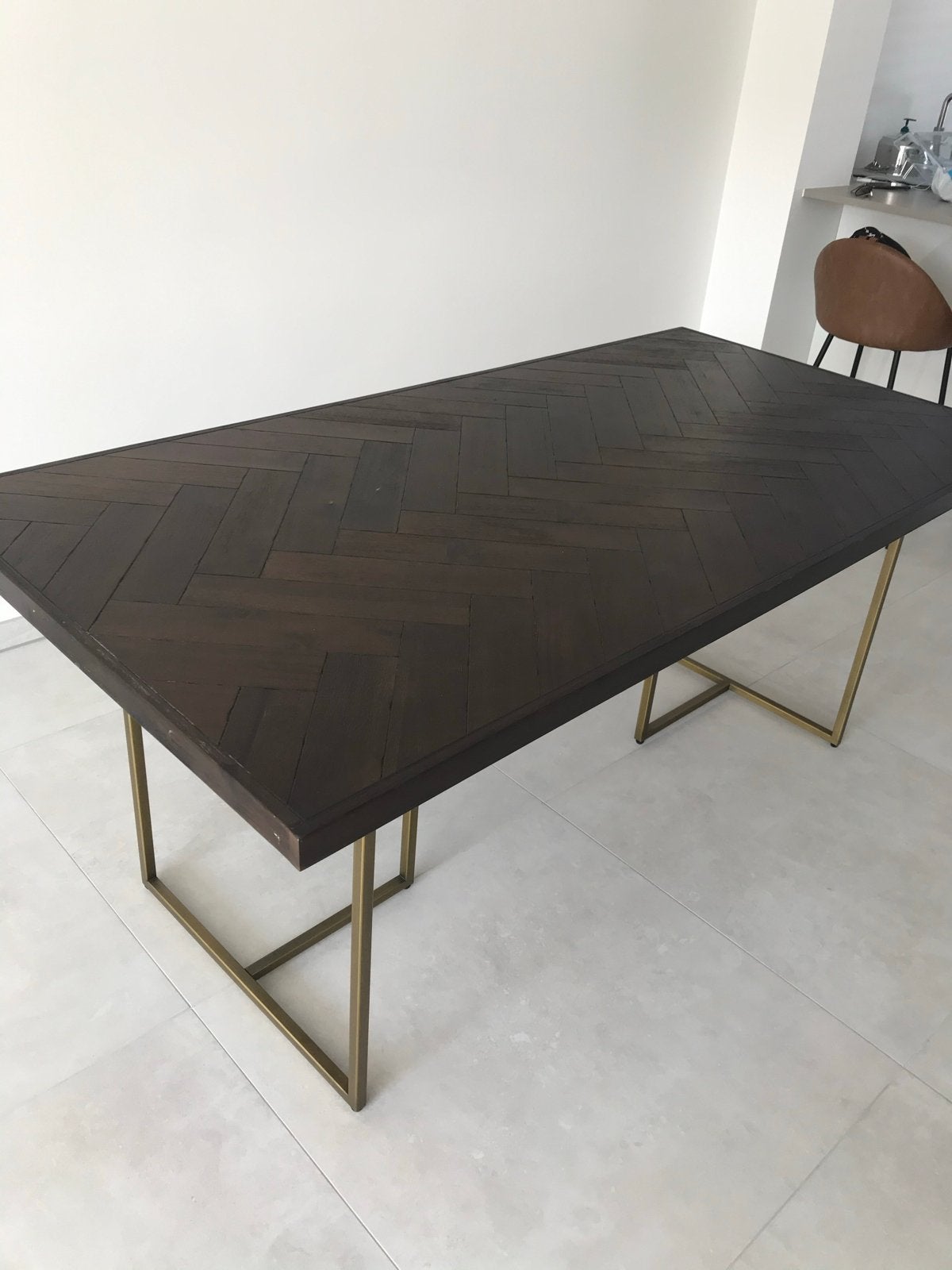 Dutchbone Class eettafel, Ophalen, 50 tot 100 cm, Zo goed als nieuw, 150 tot 200 cm