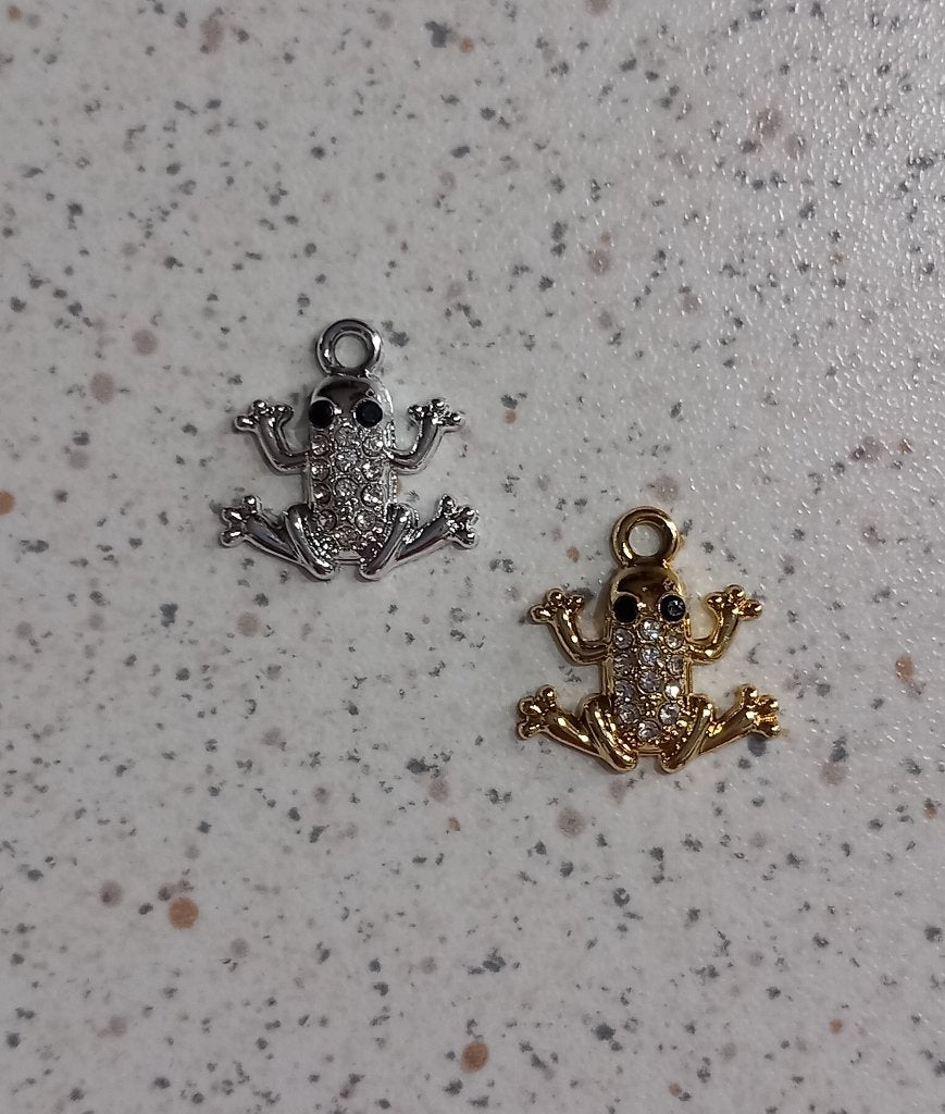 Kikker strass bedels, Ophalen of Verzenden, Nieuw, Bedel