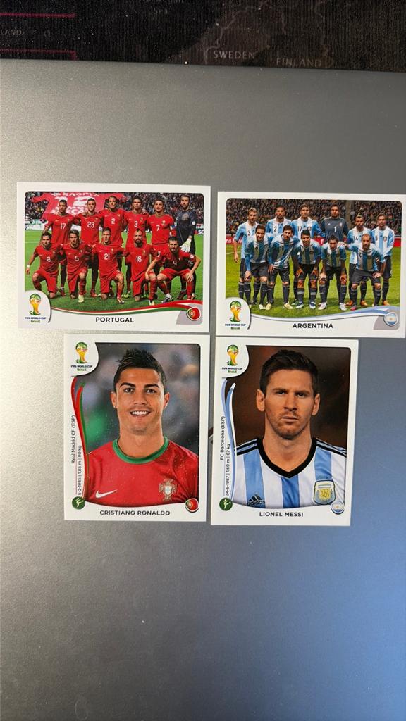 Panini 2014 Messi & Ronaldo, Verzenden, Zo goed als nieuw