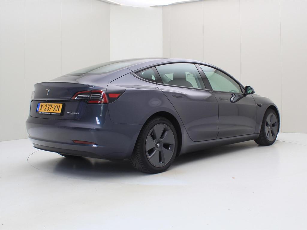 Tesla Model 3 Long-Range AWD 351pk 75 kWh FACELIFT [ WARMTEP, Auto's, Tesla, Automaat, Gebruikt, Zwart, Origineel Nederlands