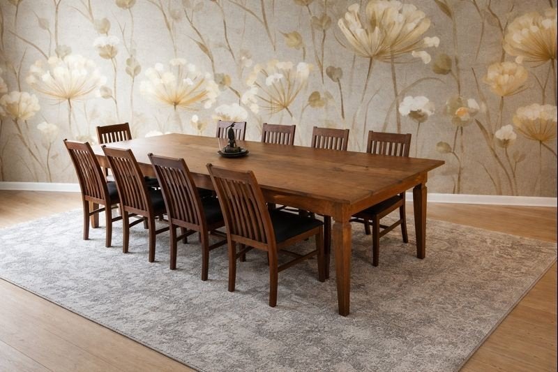 10 stoelen met uitneembare zitting, Ophalen, Gebruikt, Bruin, Stof