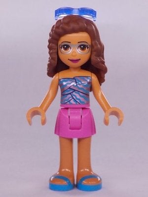 LEGO Friends frnd408 Olivia - Lavender Top, Dark Pink, Lego, Nieuw, Friends, Ophalen of Verzenden