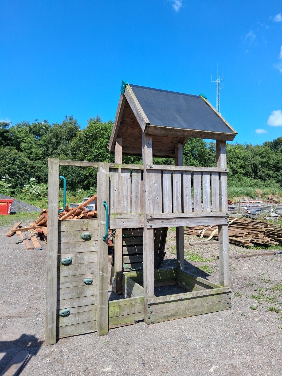 2 stuks circulaire speelhuisjes, Ophalen, Gebruikt, Hout