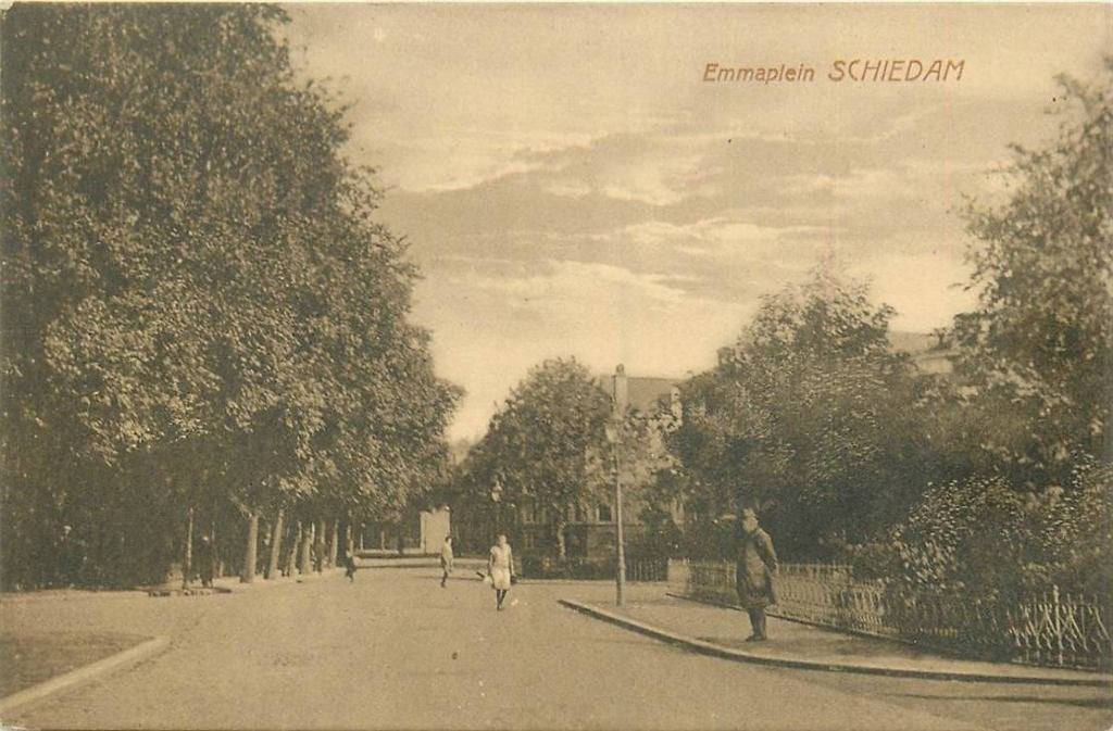 388-508-023 Schiedam Emmaplein, Verzenden, Voor 1920, Zuid-Holland