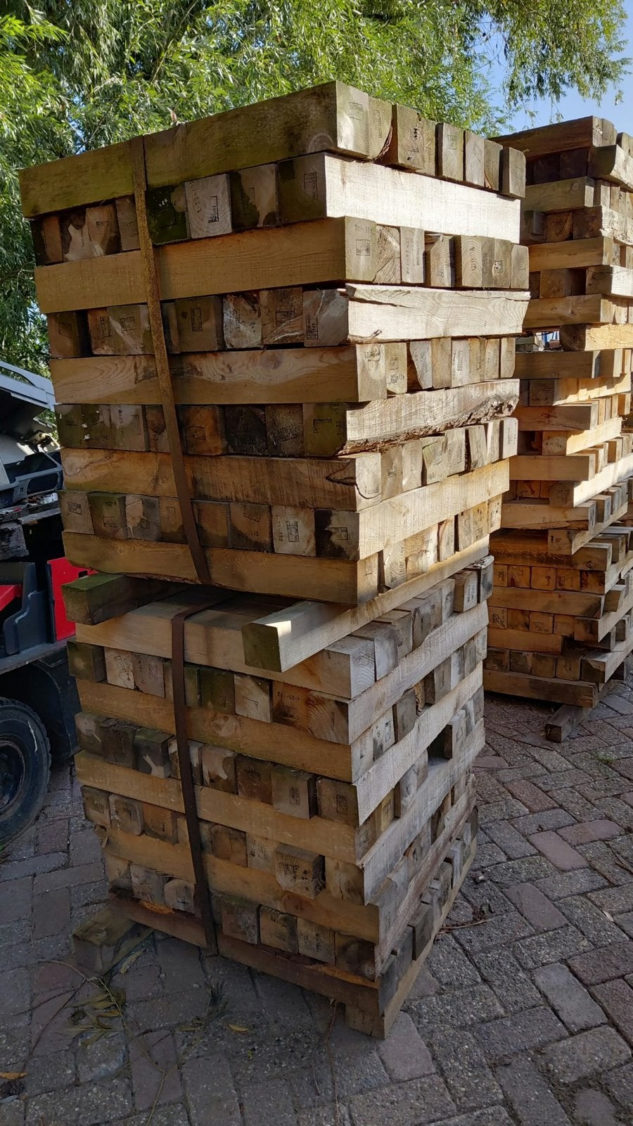 Stookhout: Blokken 95x95x800 / 75x75x1700, 6 m³ of meer, Ophalen, Overige houtsoorten, Blokken
