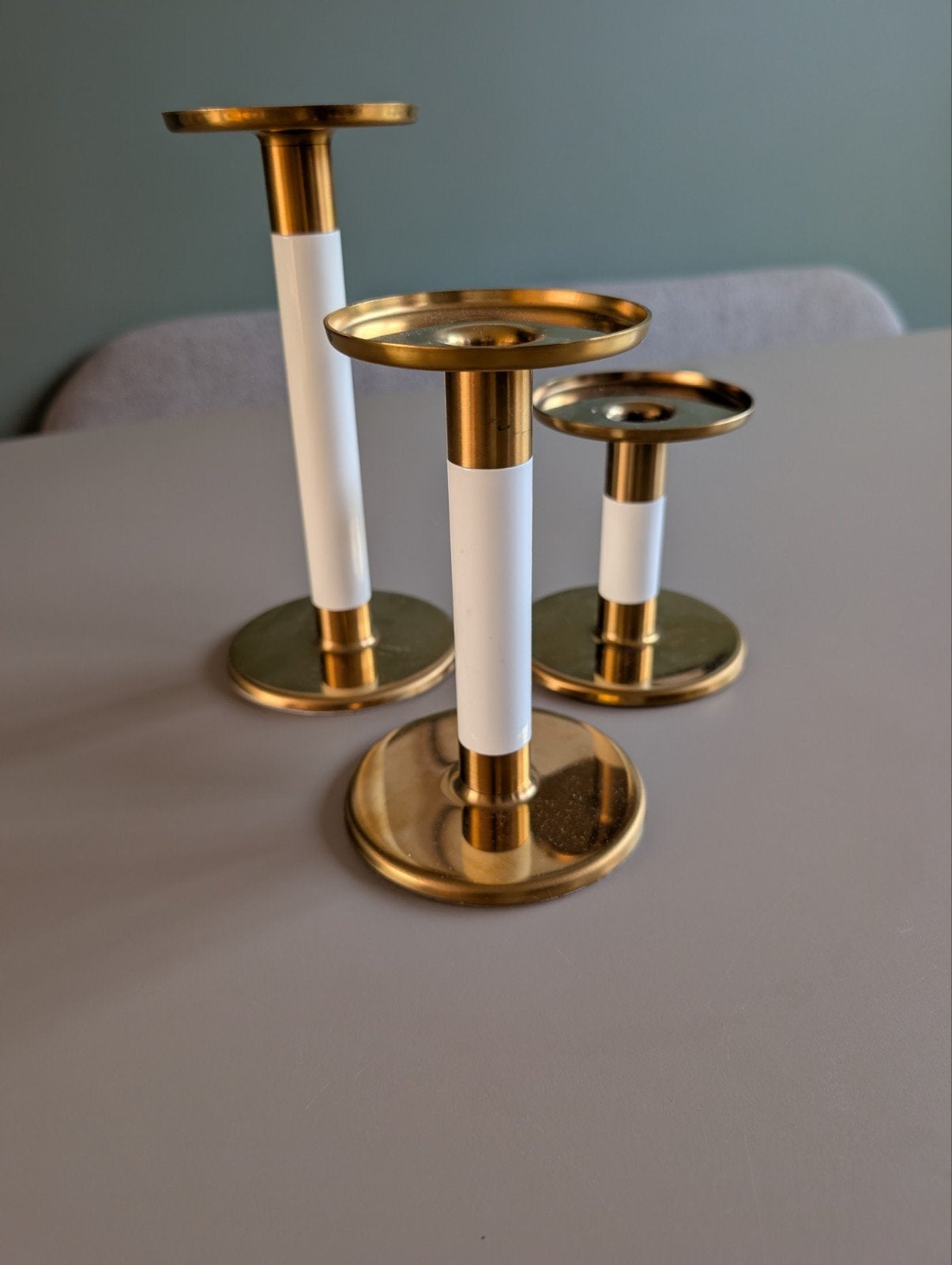 Set van 3 Zweedse design kandelaars, Ophalen of Verzenden