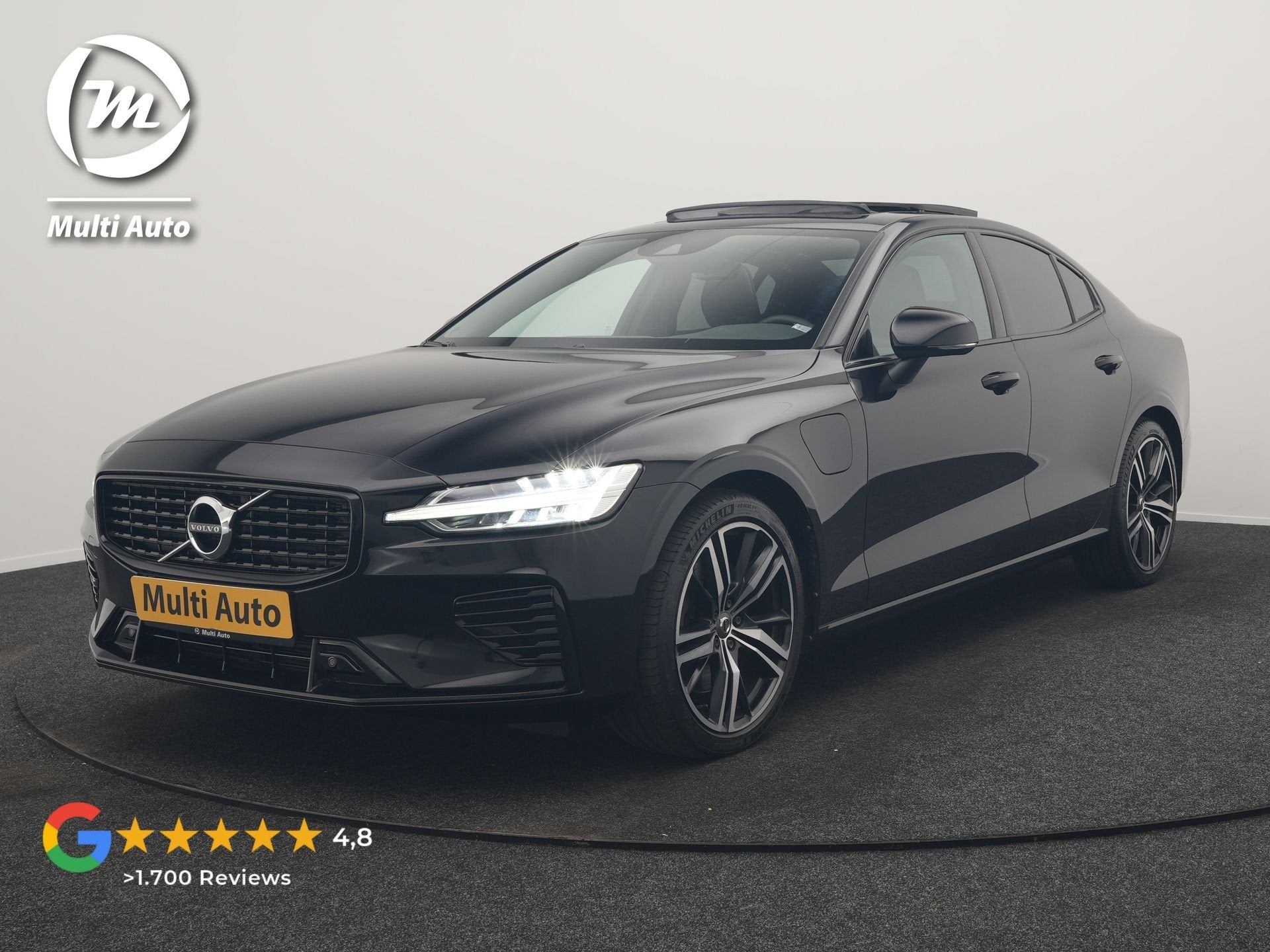 Volvo S60 T8 AWD R Design Polestar Engineerd PHEV 405pk Deal, Auto's, Volvo, Automaat, Gebruikt, Zwart, Zwart