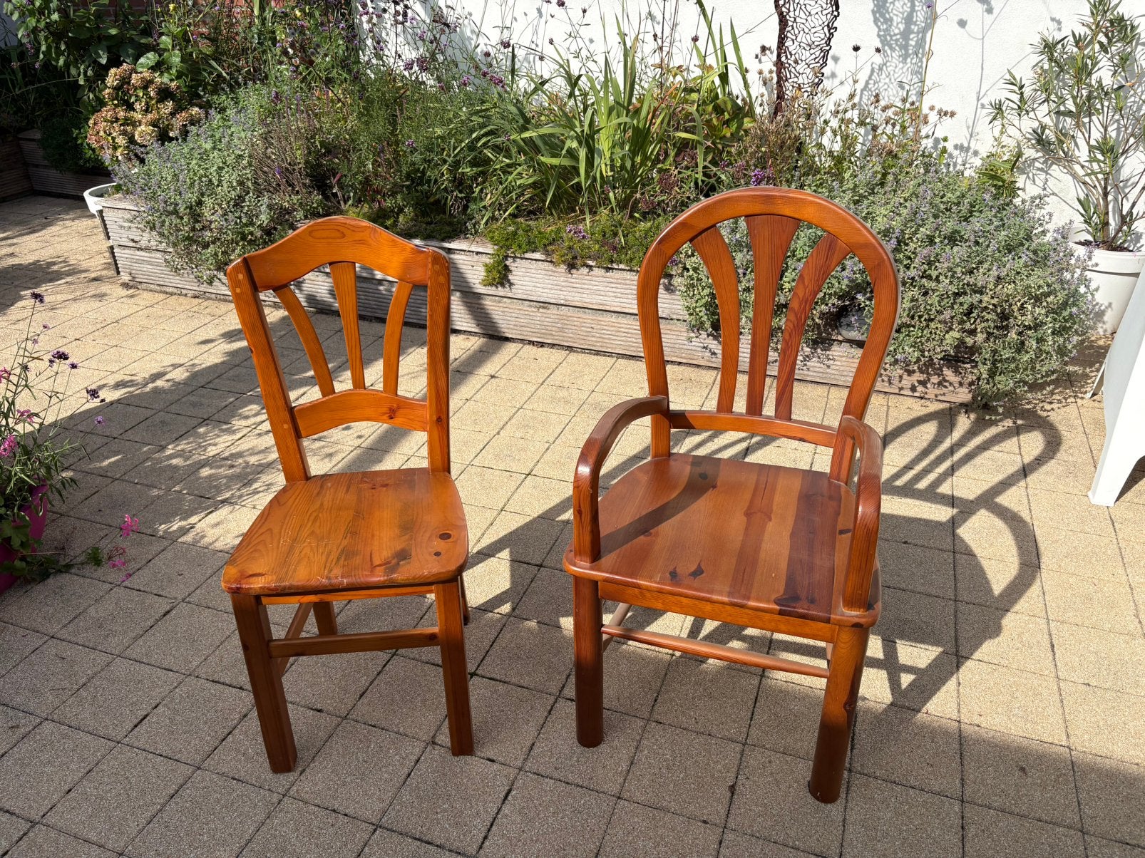 Leño Spain stoelen 4 stuks, Huis en Inrichting, Ophalen, Twee, Bruin, Zo goed als nieuw