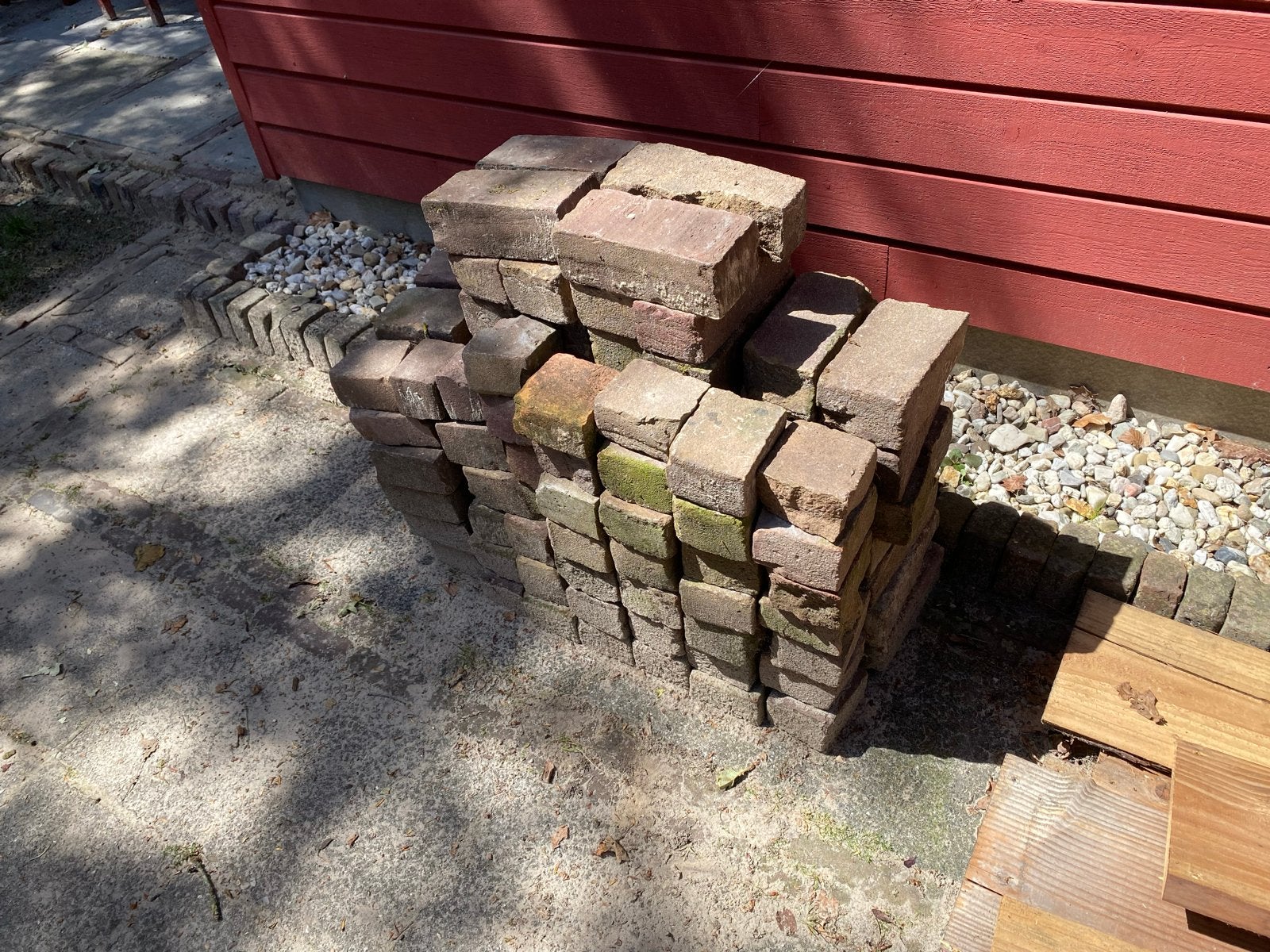 Gebruikte klinkers voor tuin of oprit, Tuin en Terras, Ophalen, Gebruikt, Klinkers, Minder dan 5 m²