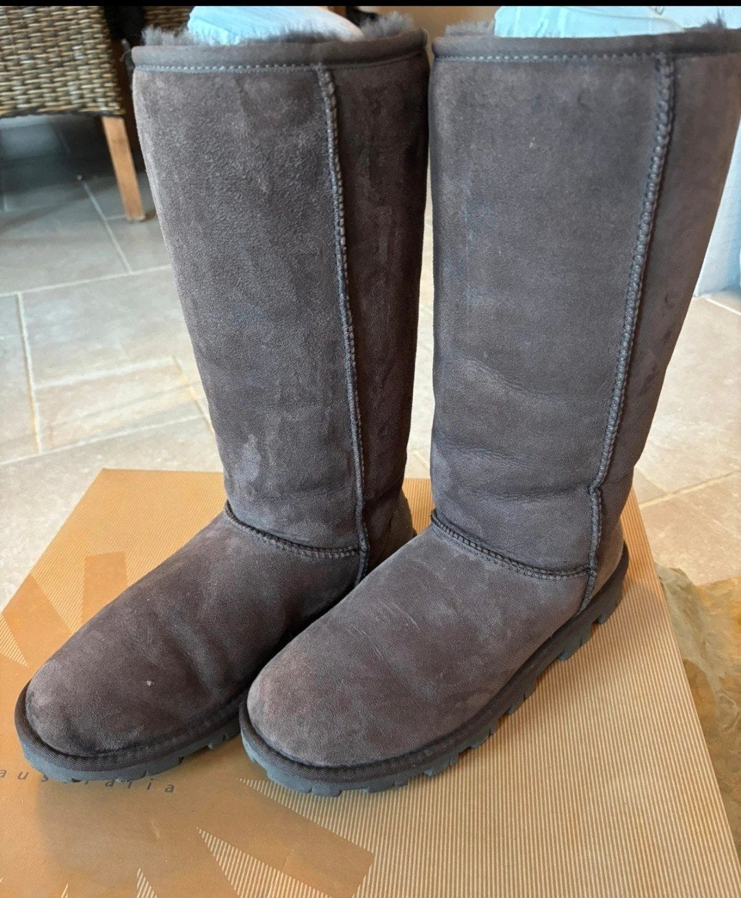 UGGS, Kleding | Dames, Hoge laarzen, UGG, Bruin, Ophalen of Verzenden