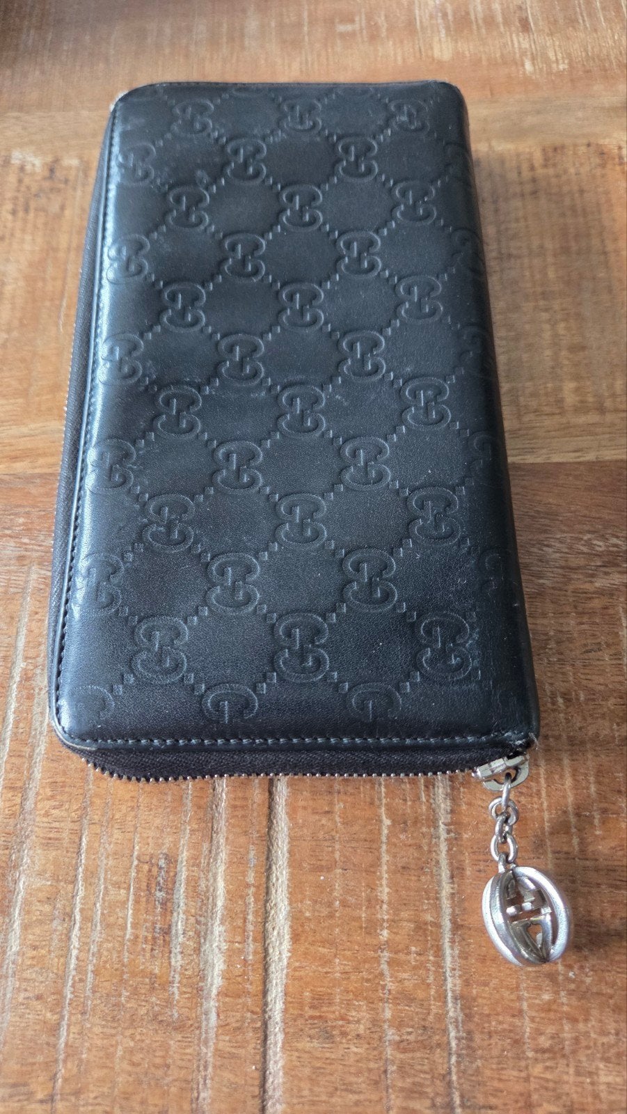 Gucci GG Twins Guccissima Zip Around Continental Portemonnee, Sieraden, Tassen en Uiterlijk, Portemonnees, Overige merken, Gebruikt