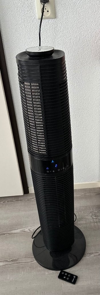 toren ventilator met afstandbediening clean air optima, Ophalen, Zo goed als nieuw, Torenventilator