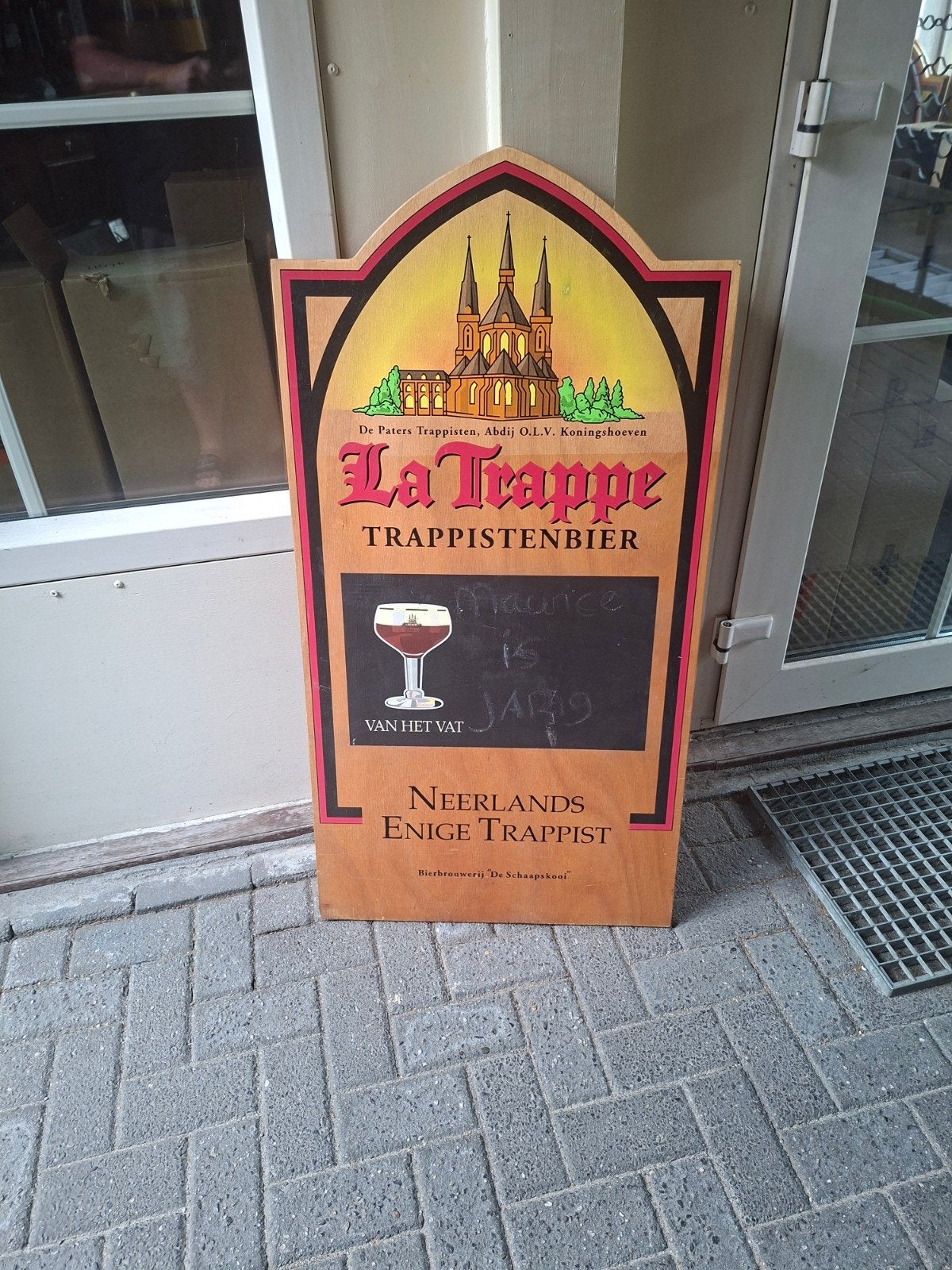 La Trappe Trappistenbier - Neerlands Enige Trappi, Ophalen, Gebruikt, Reclamebord, Plaat of Schild, La Trappe