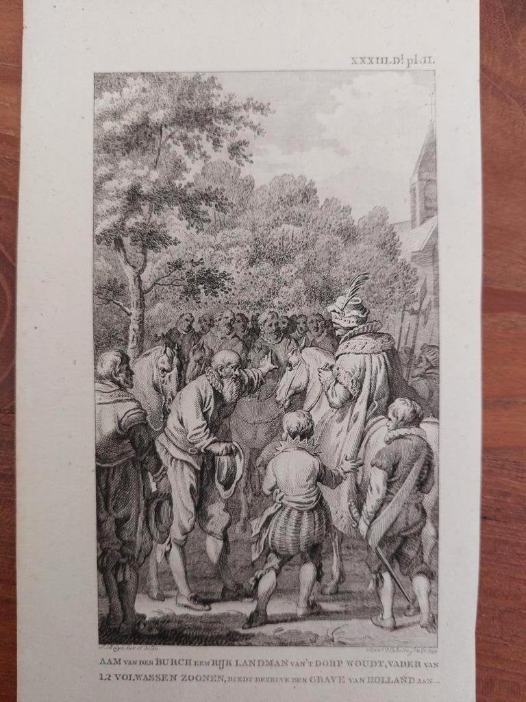 47 / Aam van der Burch een rijk landsman van 't dorp Woudt, Antiek en Kunst, Ophalen of Verzenden