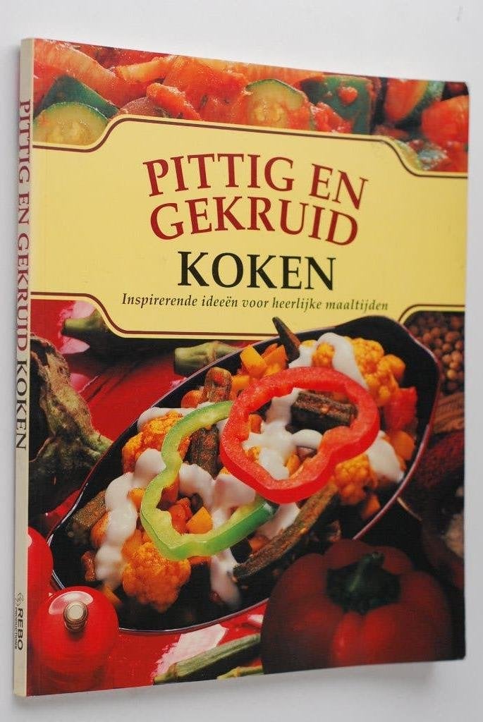 Pittig en gekruid koken - Kookboek Rebo 1993, Hoofdgerechten, Zo goed als nieuw, Azië en Oosters, Verzenden