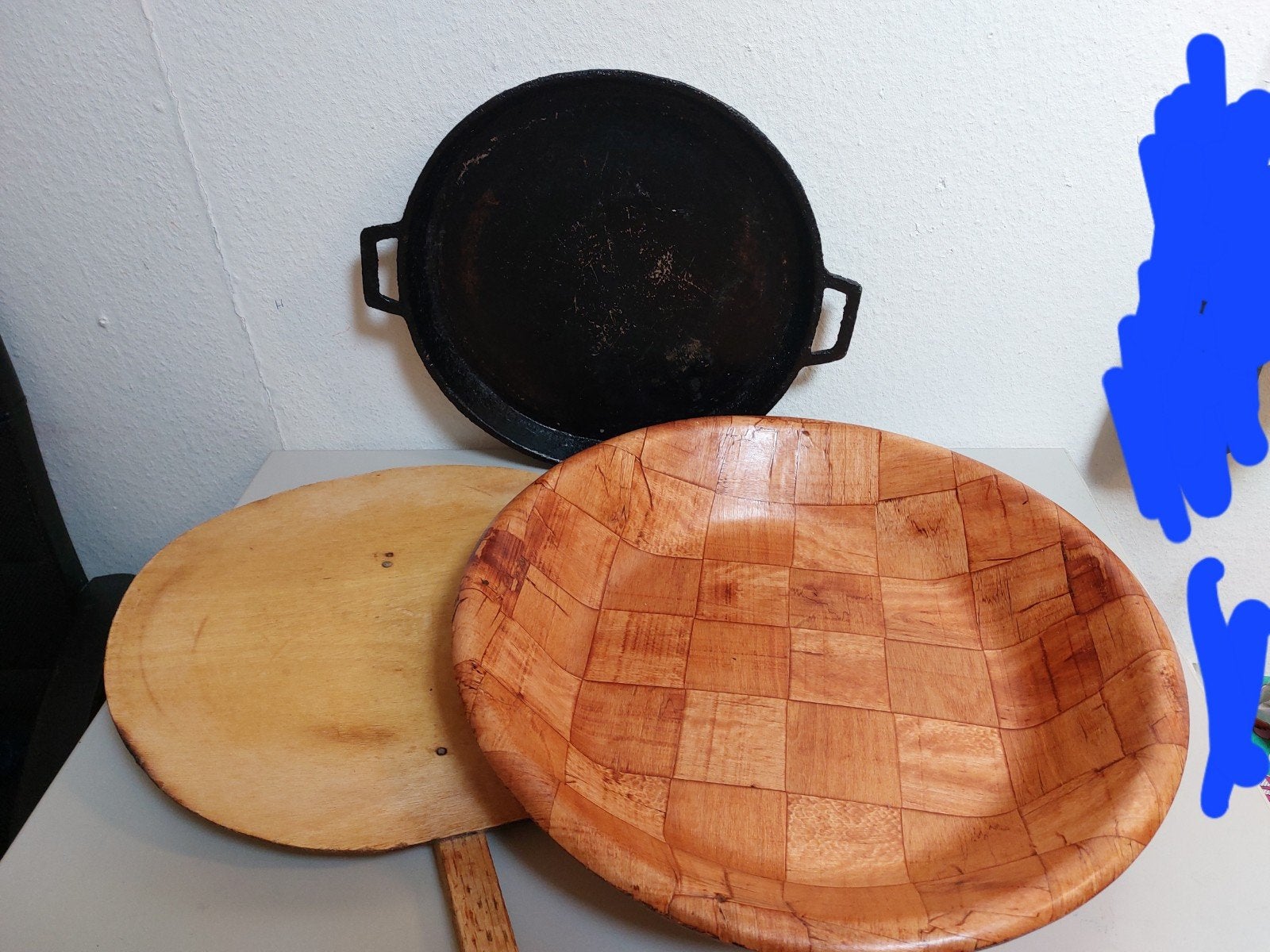 Set voor Marokkaans brood, Ophalen, Hout, Bruin, Overige typen