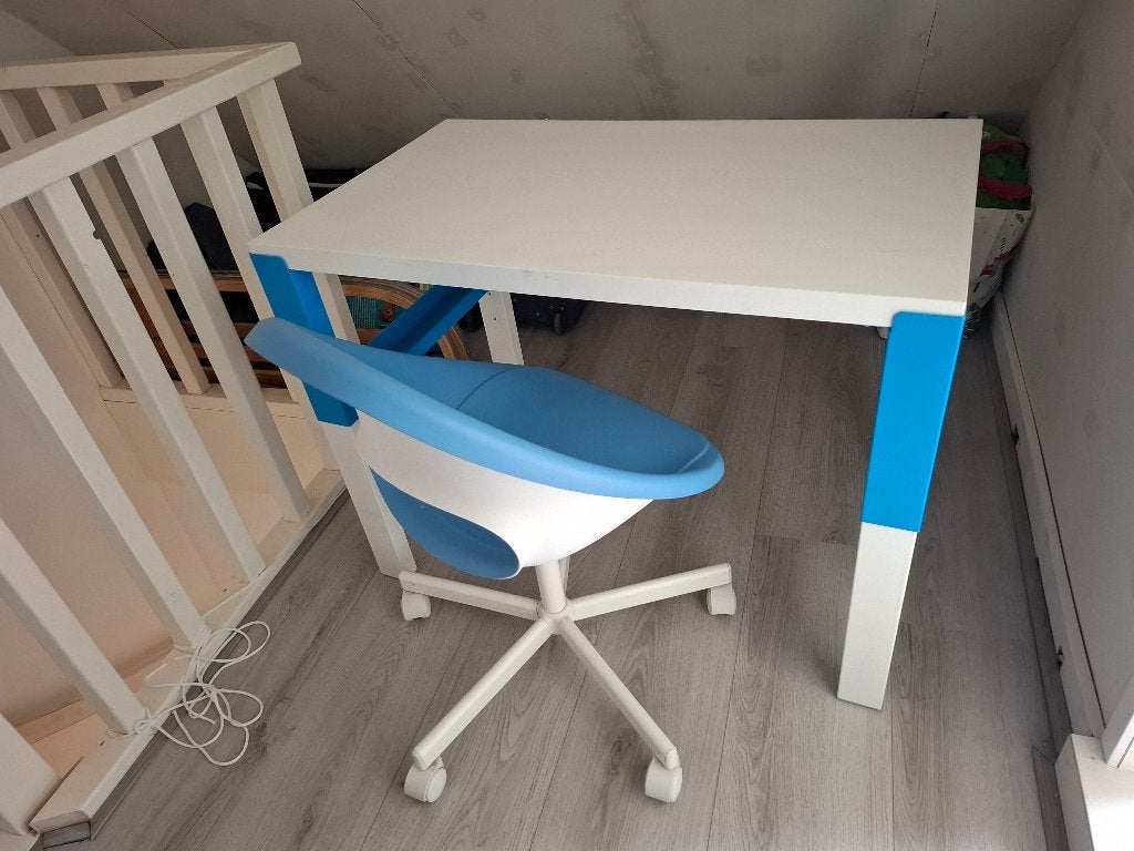 bureau, Ophalen, Gebruikt, 96 cm, Industrieel
