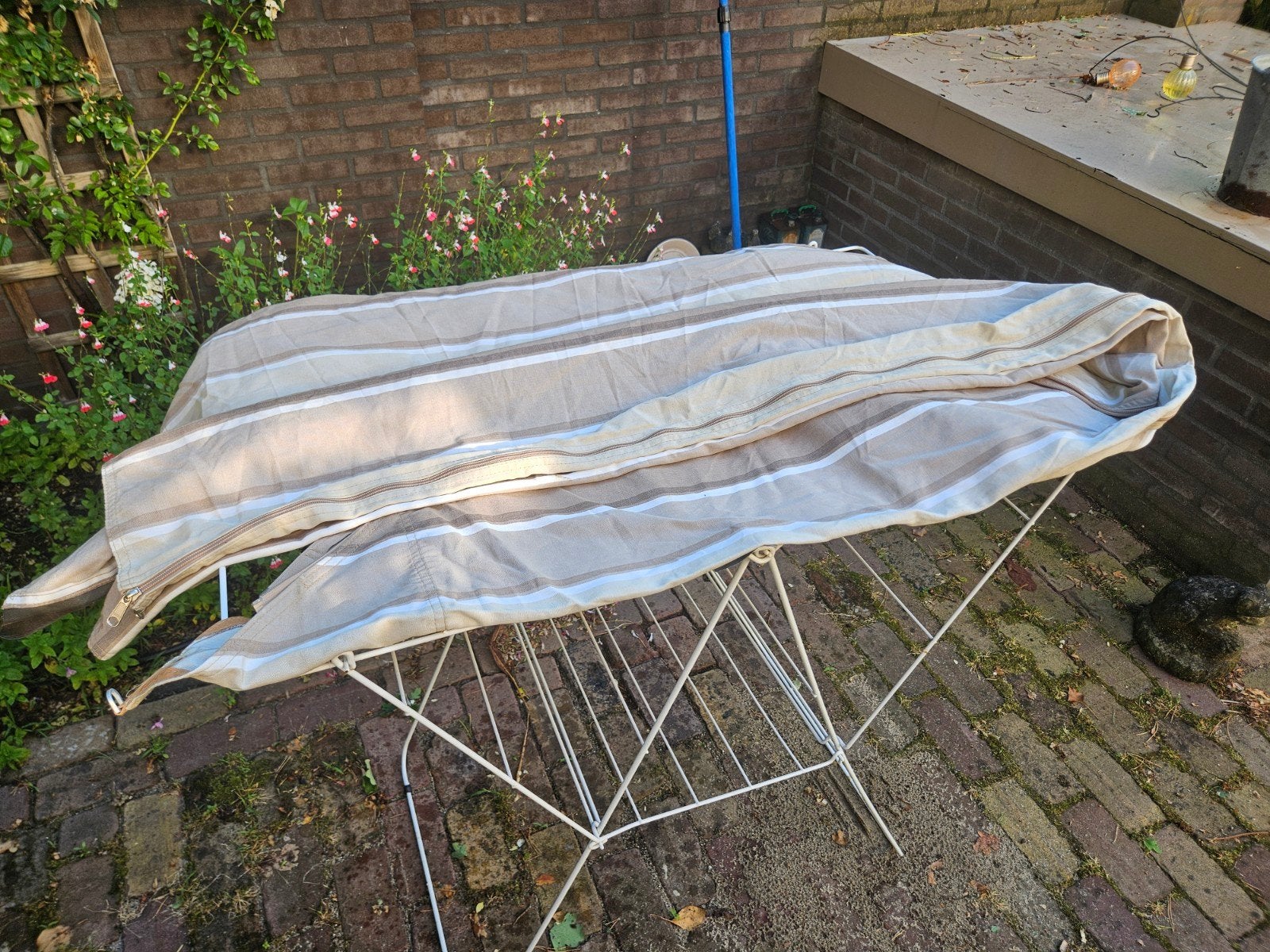 De Waard Albatros kabine-binnengordijnen bj 1999 bruinwit, Ophalen, Gebruikt, Tot en met 4