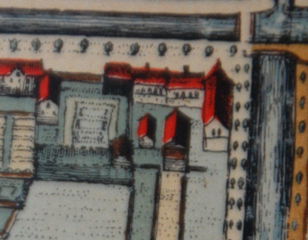 landkaart/Antieke Landkaart /Den Haag; Joan Blaeu - Haga C, Boeken, Ophalen of Verzenden, 1800 tot 2000, Nederland, Landkaart