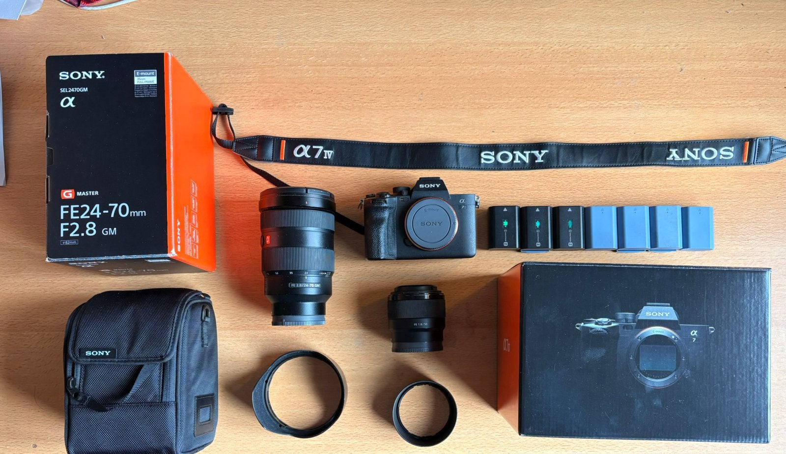 Sony a7IV met 24-70 f/2.8 gm1 en 50mm f/1.8, Ophalen of Verzenden, Zo goed als nieuw, Sony, Geen optische zoom