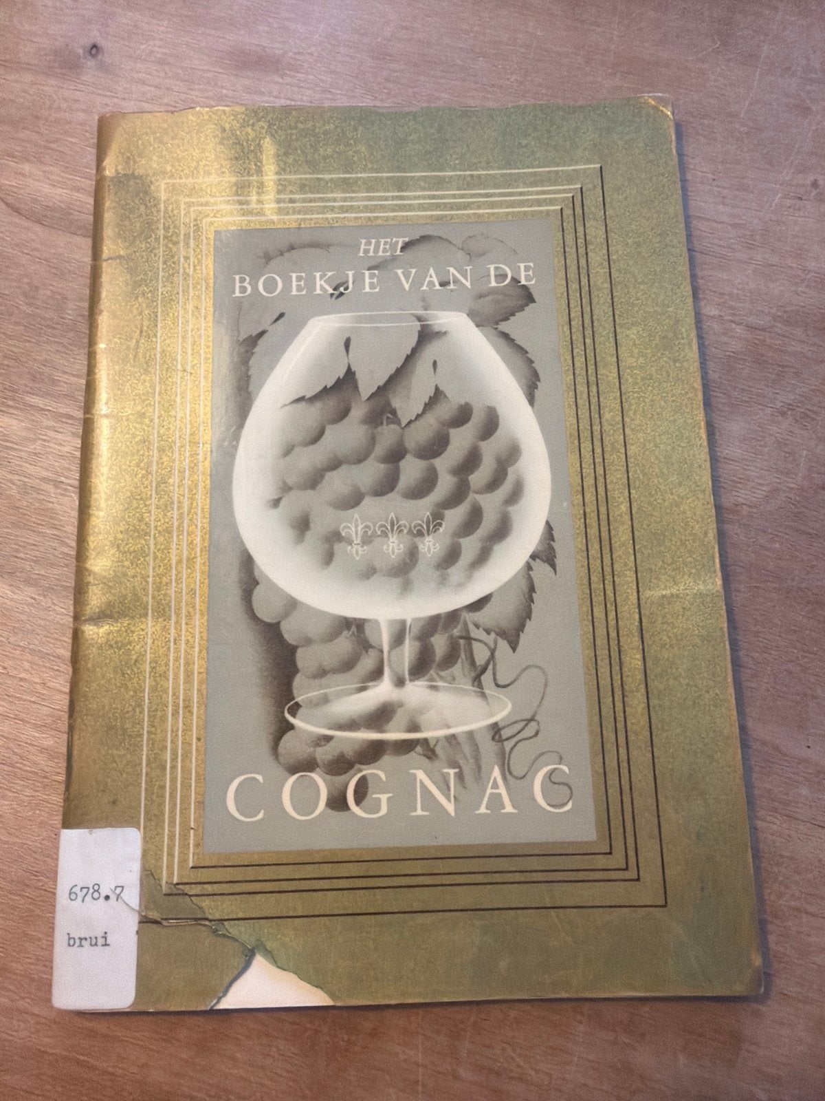 Het Boekje van de Cognac - Vintage Drankboek, Ophalen of Verzenden, Gelezen