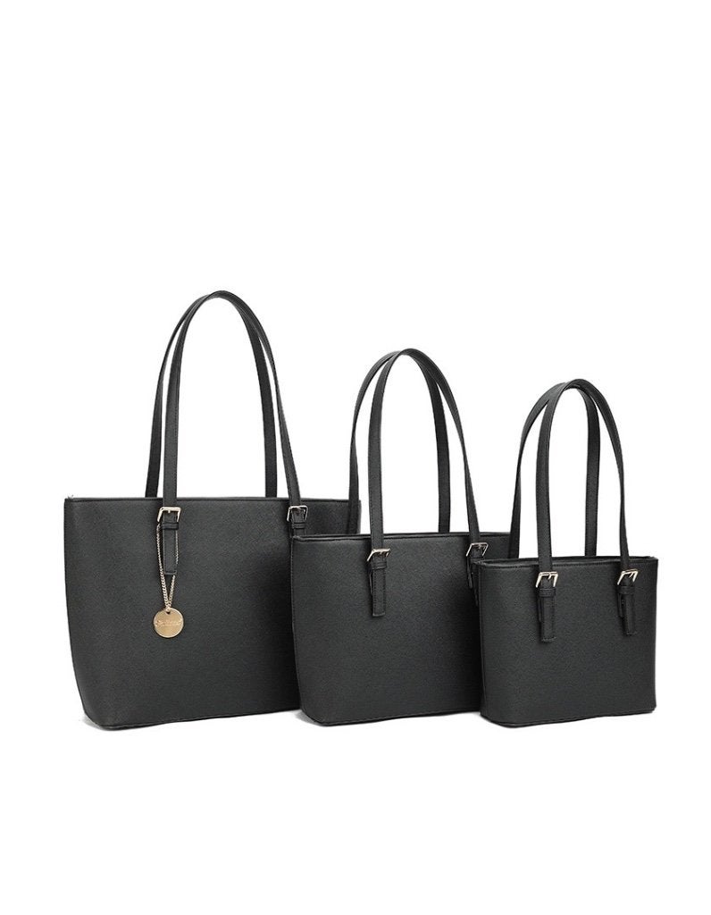 3 tassen voor de prijs van 1 tas, set van 3 in Zwart - Taupe, Ophalen of Verzenden, Nieuw, Zwart, Handtas
