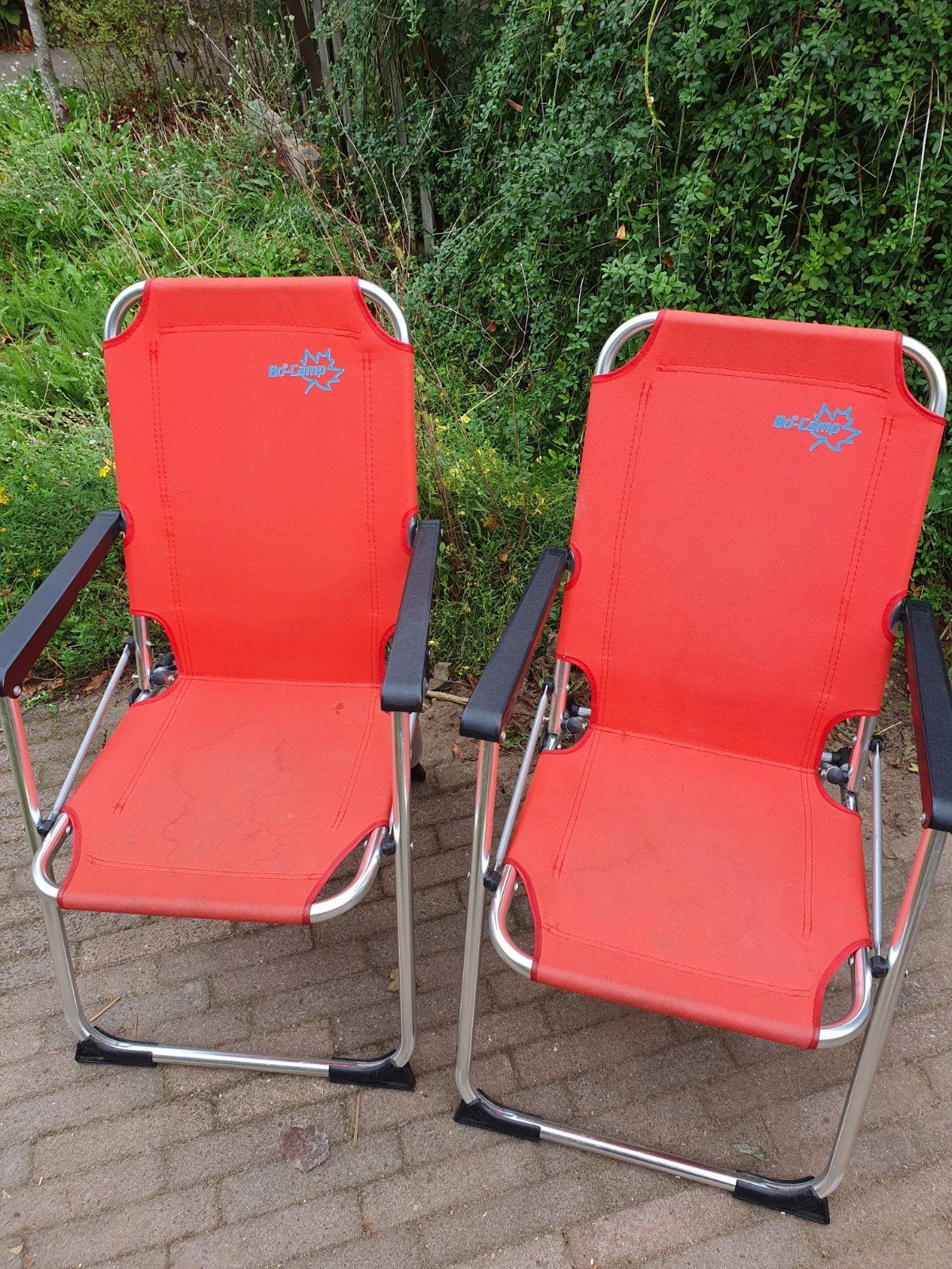 2x BO-Camp kinder Campingstoelen - Rood en Comfortabel, Ophalen, Gebruikt, Campingstoel